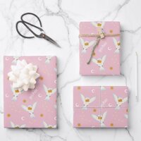 Hedwig Pink Solstice Pattern Wrapping Paper Sheets