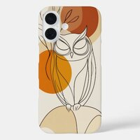 Owl Geometry iPhone 16 Case