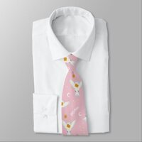 Hedwig Pink Solstice Pattern Neck Tie