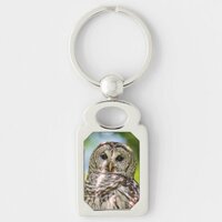 Barred Owl of the Hudson Valley – Nature & Wildlif Keychain