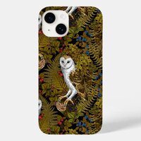 Owls, ferns, oak and berries 2 Case-Mate iPhone 14 case
