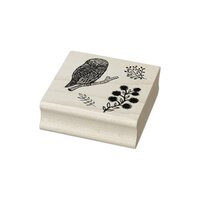 Owl rubber stamp, bird rubber stamp, woodland rubber stamp