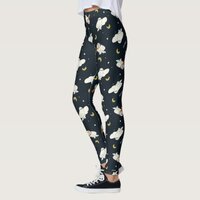 Hedwig Nighttime Moonlight Pattern Leggings