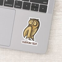 Owl Symbol Color Sticker