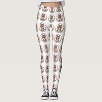 Floral Owl Princess Leggings