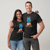 FVMS Know It Owl, Black T-Shirt