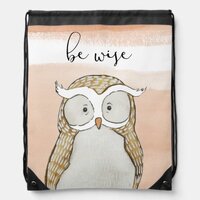 Cuddlies Owl | Be Wise Drawstring Bag