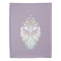 Pastel Purple Oracle Owl Two Looks in One Duvet Cover