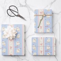 Hedwig Owl Post Stripe Pattern Wrapping Paper Sheets