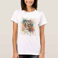 owl boho women T-Shirt