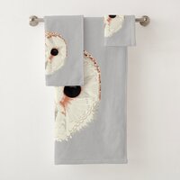 Barn Owl Bath Towel Set