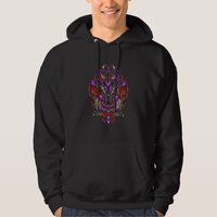 Tribal Owl Art Indigenous Culture Animal Art Hoodie