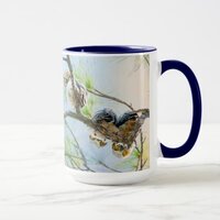 Owlets Baby Owls Wildlife Nature Mug