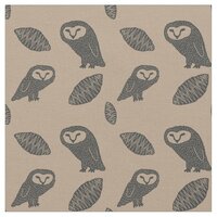 Barn owl fabric