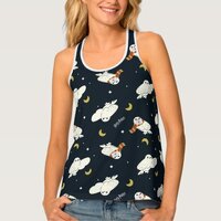 Hedwig Nighttime Moonlight Pattern Tank Top