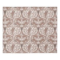 Woodland Whispers/Owls and Squirrels in the Oak/mo Duvet Cover