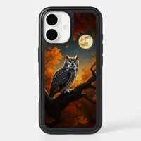 Great Horned Owl in Autumn iPhone 16 Case