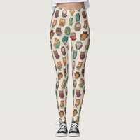 Cute Owl Pattern Leggings