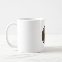 Northern Pygmy Owl Vintage Badge Coffee Mug