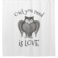 Owl you Need Shower Curtain