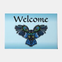 Blue Owl Welcome Mat
