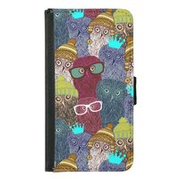 Owl in crown samsung galaxy s5 wallet case