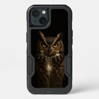 Black 4 Luxe OtterBox iPhone 13, Golden Eye Owl
