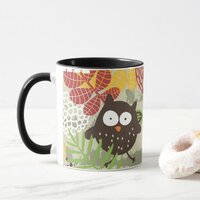 Whimsical owl Mug