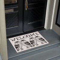 Customize it! WELCOME Little Wise Owls Doormat