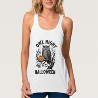 Halloween Owl Shirt Vintage Spooky Bird Party Desi
