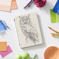 Owl Portrait - Sketch iPad Pro Cover