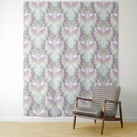 Pastel Purple Oracle Owl Pattern Tapestry