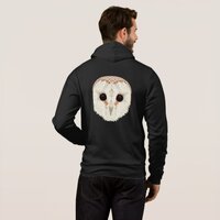 Barn Owl Unisex Zip Hoodie