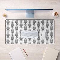 Owl (white) - Desk Mat