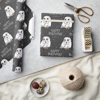 Harry Potter Birthday | Hedwig Chalkboard Wrapping Paper