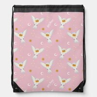 Hedwig Pink Solstice Pattern Drawstring Bag