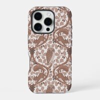 Woodland Whispers/Owls and Squirrels in the Oak/mo iPhone 16 Pro Case