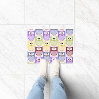 Cute Owls, Owl Pattern, Baby Owls, Colorful Owls Doormat