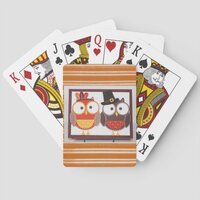 Happy Thanksgiving Day Playing Card Deck, Owl