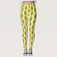 Owl (yellow) - Leggings