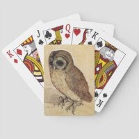 The Little Owl (by Albrecht Durer) Poker Cards