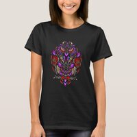 Tribal Owl Art Indigenous Culture Animal Art T-Shirt