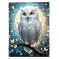 Lunar Vigil: The White Snow Owl Notebook