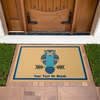 Nordic Folk Art Owl Doormat