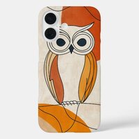 Curious Owl Look iPhone 16 Case