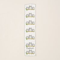 Silver Owls Design Personalised Scarf