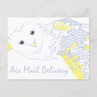 Owl mail delivery- Hogwarts inspired Holiday Postcard