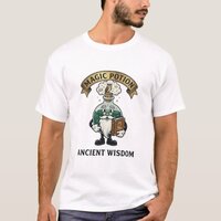 Botto Ancient Wisdom Wizard Magic Potion Owl Retro T-Shirt