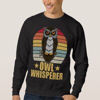 Owl Birds Ornithologist Biology Biologist Night Cu Sweatshirt