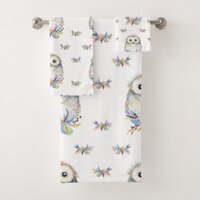 Owl Bath Towel Set